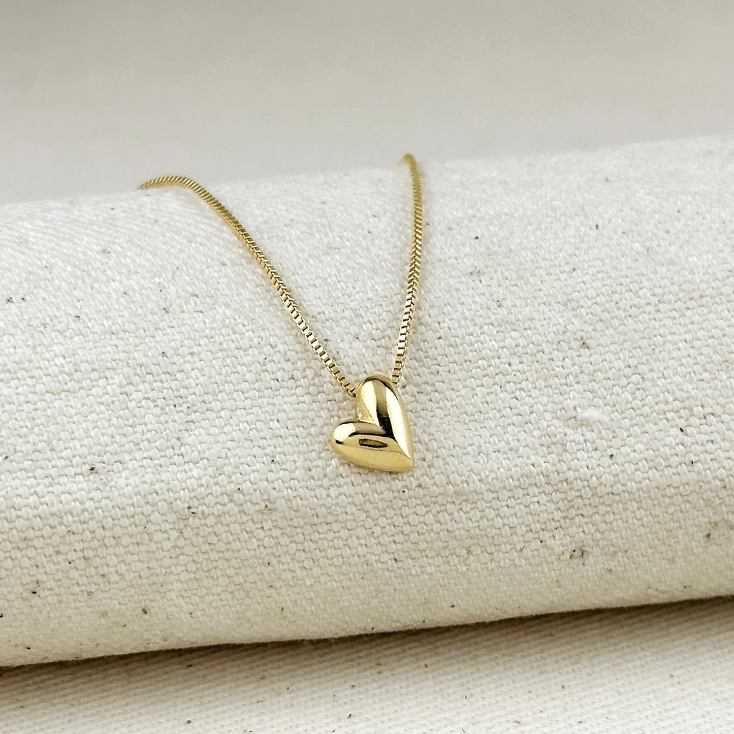 18k Gold Filled Uneven Heart Neckclace