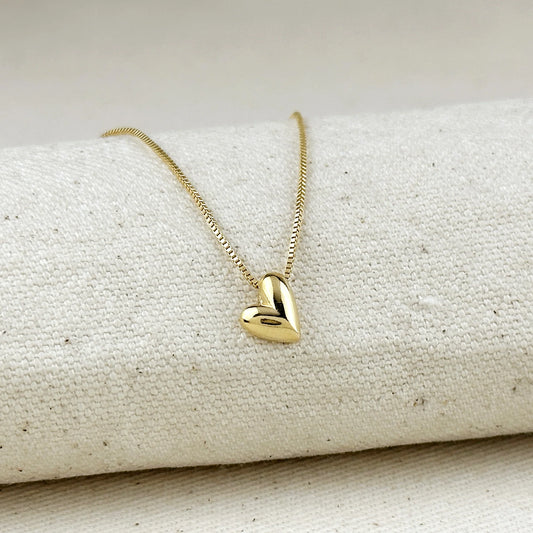 18k Gold Filled Uneven Heart Neckclace