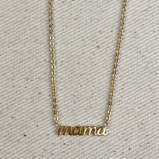 18k Gold Filled Mama Necklace