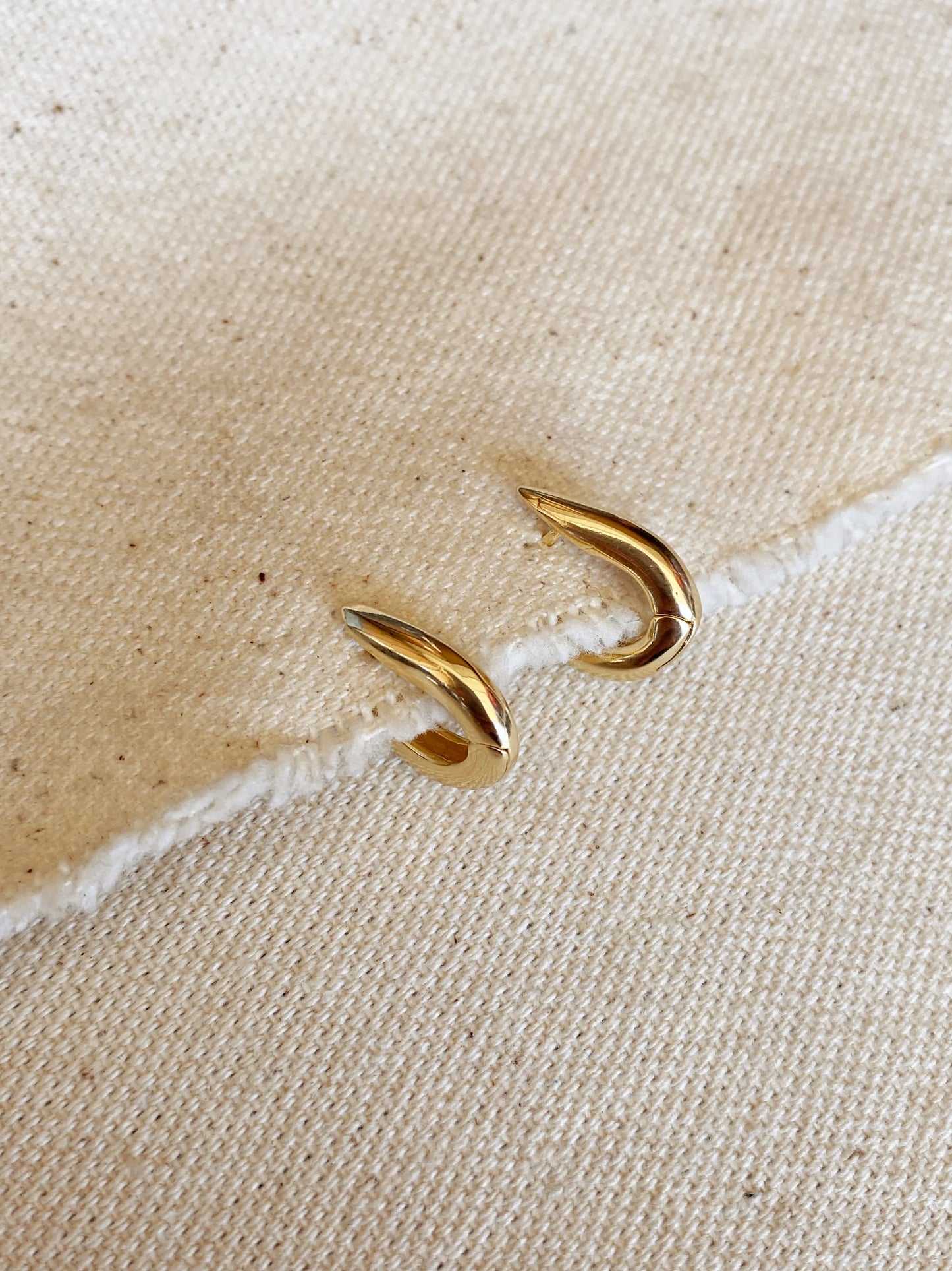 18k Gold Filled U Shaped Hoop
